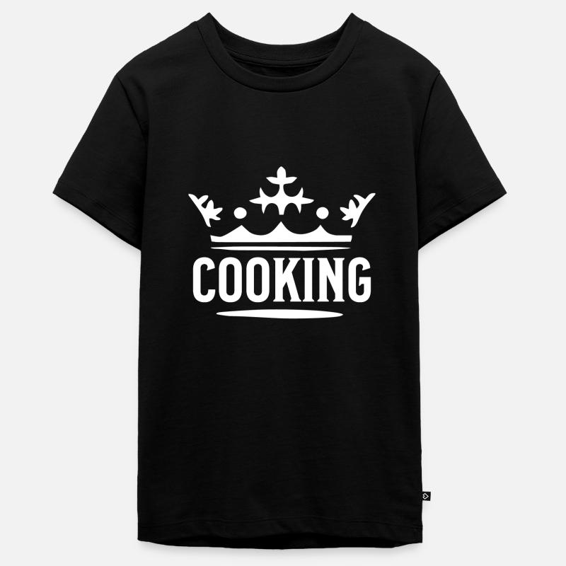 Kochen - Teenager Premium Bio T-Shirt - Schwarz