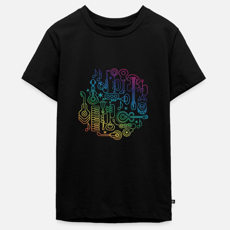Instruments de musique - T-shirt Premium bio Ado - noir