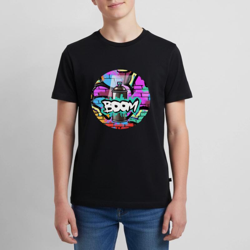 Bombe aérosol Grafitti Boom T-shirt Premium bio Ado