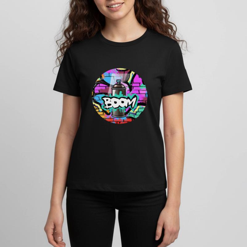 Bombe aérosol Grafitti Boom T-shirt Premium bio Ado