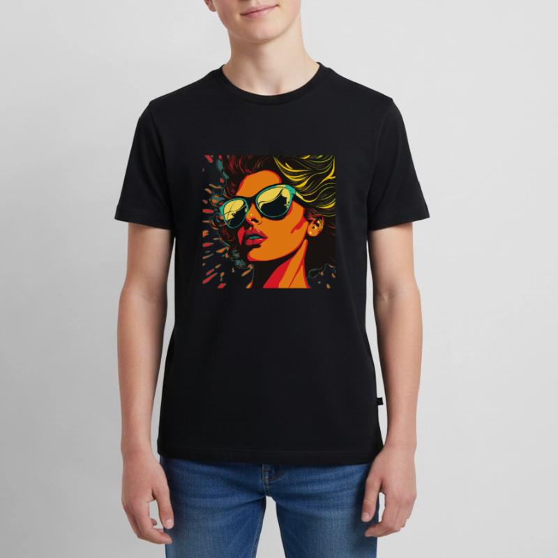 Femme vectorisée T-shirt Premium bio Ado