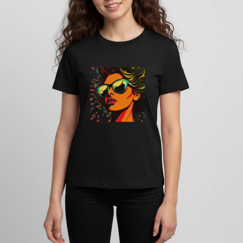 Femme vectorisée T-shirt Premium bio Ado