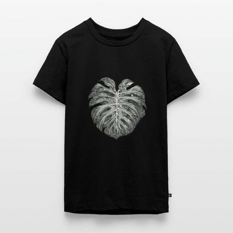 Feuille de monstre surréaliste, motif végétal T-shirt Premium bio Ado