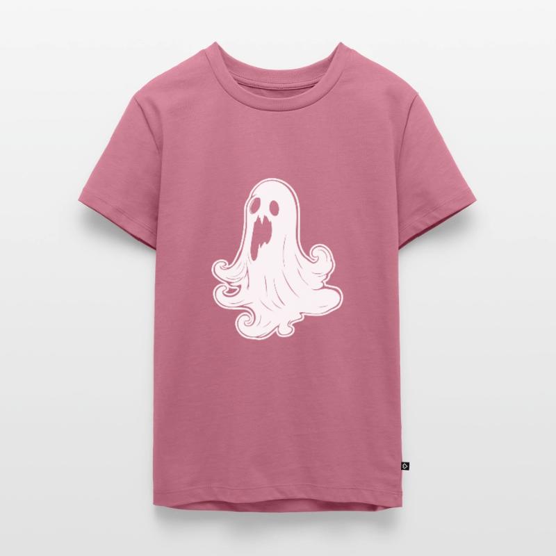 Ghost Ghosts Witching Hour Halloween Teenager Premium Organic T-Shirt