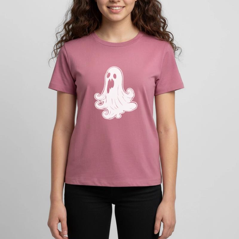 Ghost Ghosts Witching Hour Halloween Teenager Premium Organic T-Shirt