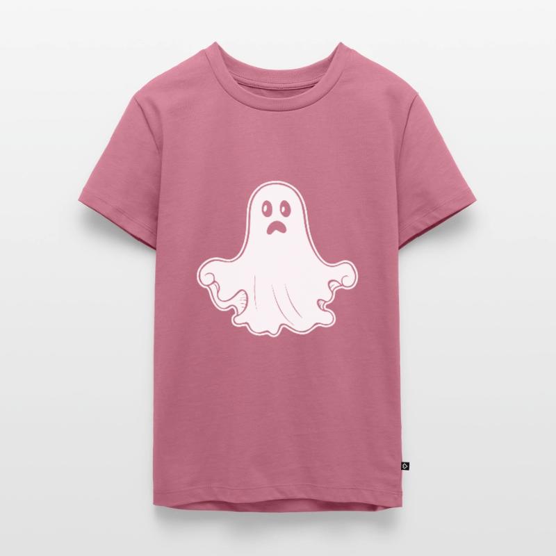 Ghost Ghosts Witching Hour Halloween Teenager Premium Organic T-Shirt