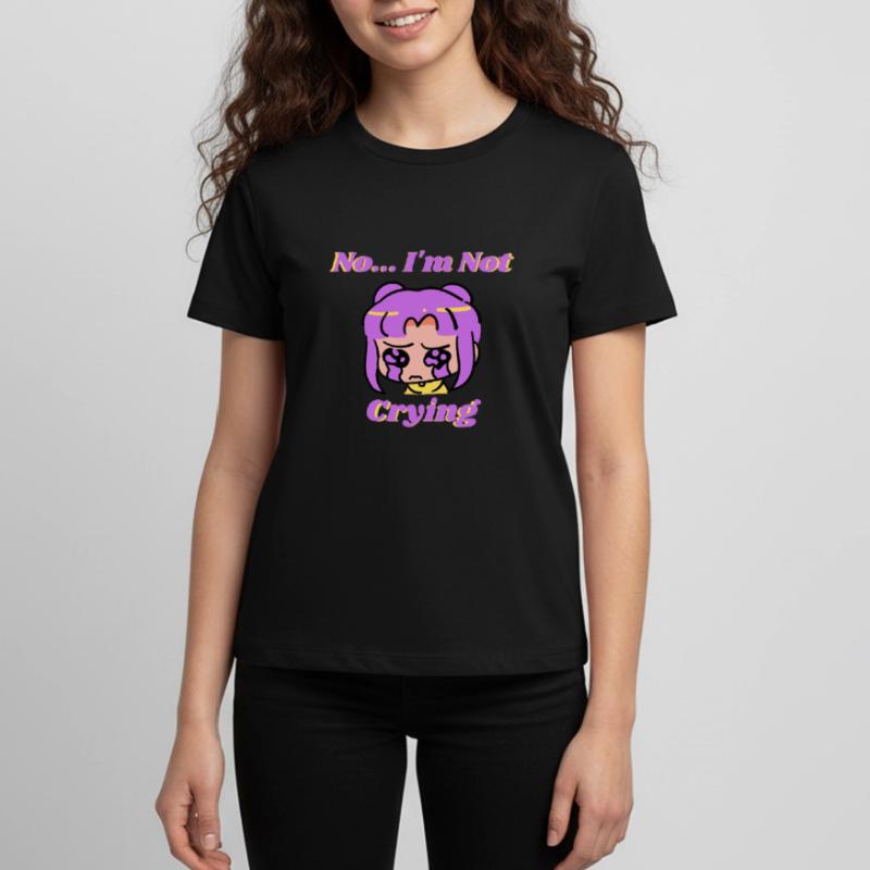 No I m Not Crying - Lila/Gelb Teenager Premium Bio T-Shirt