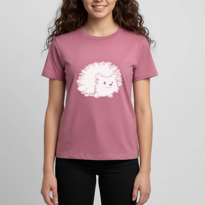 Igel Wald Stachelig Tier Teenager Premium Bio T-Shirt