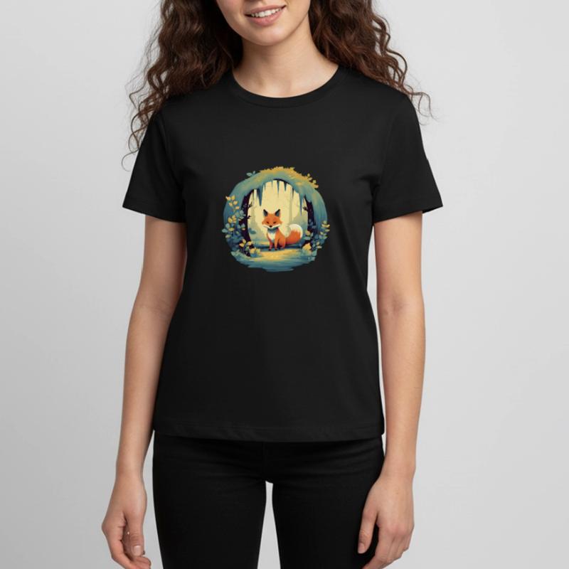 Märchenhafter Waldfuchs Teenager Premium Bio T-Shirt