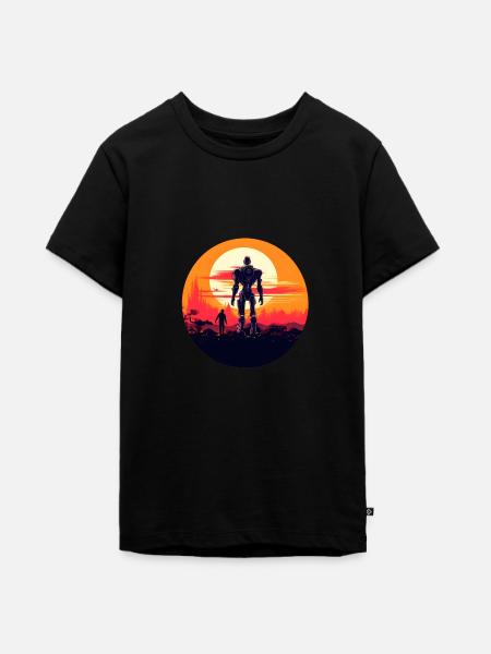 Sonnenuntergangs-Verbündete - Teenager Premium Bio T-Shirt - Schwarz