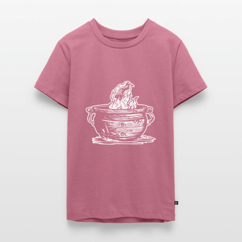 Cauldron Magical Witch Halloween Teenager Premium Organic T-Shirt