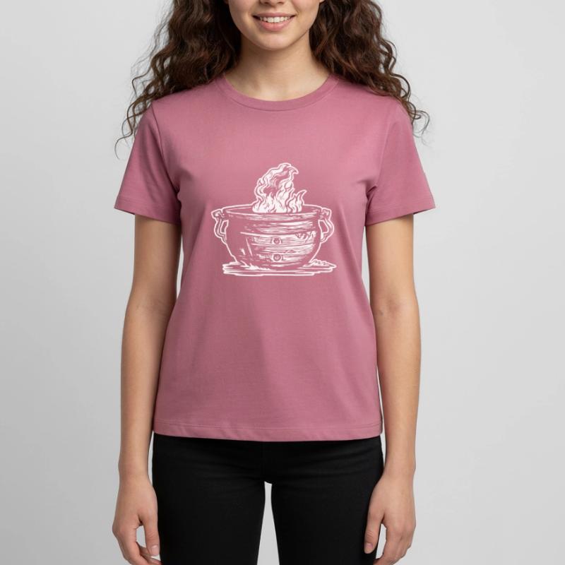 Cauldron Magical Witch Halloween Teenager Premium Organic T-Shirt