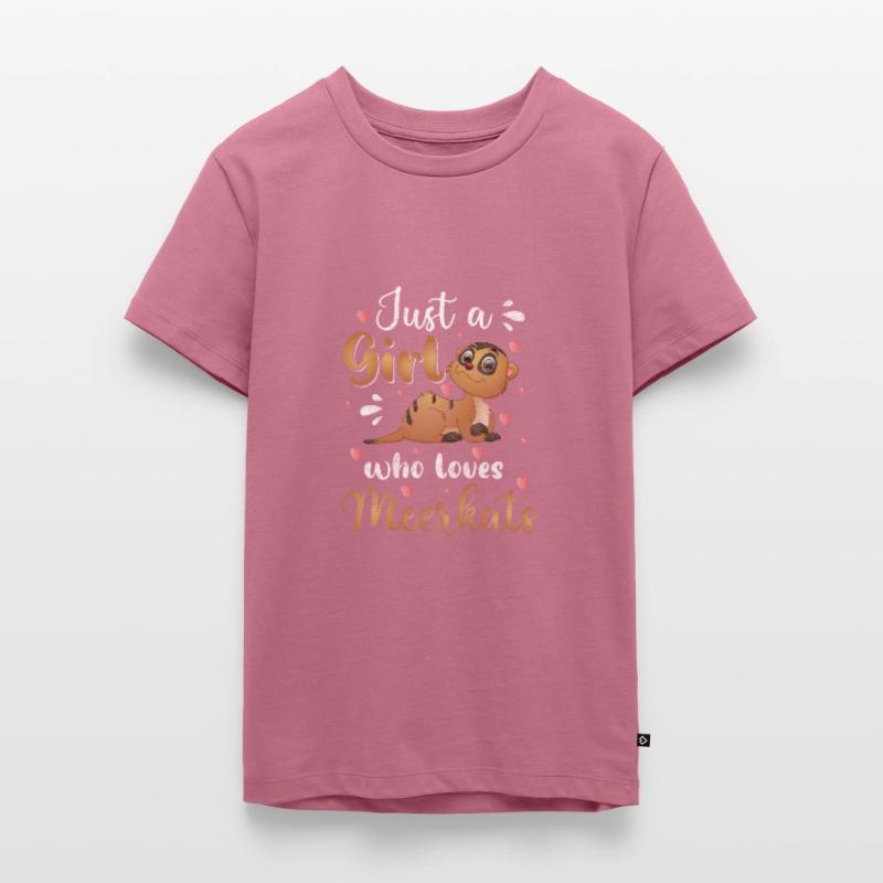 Erdmännchen Gruppe Teenager Premium Bio T-Shirt