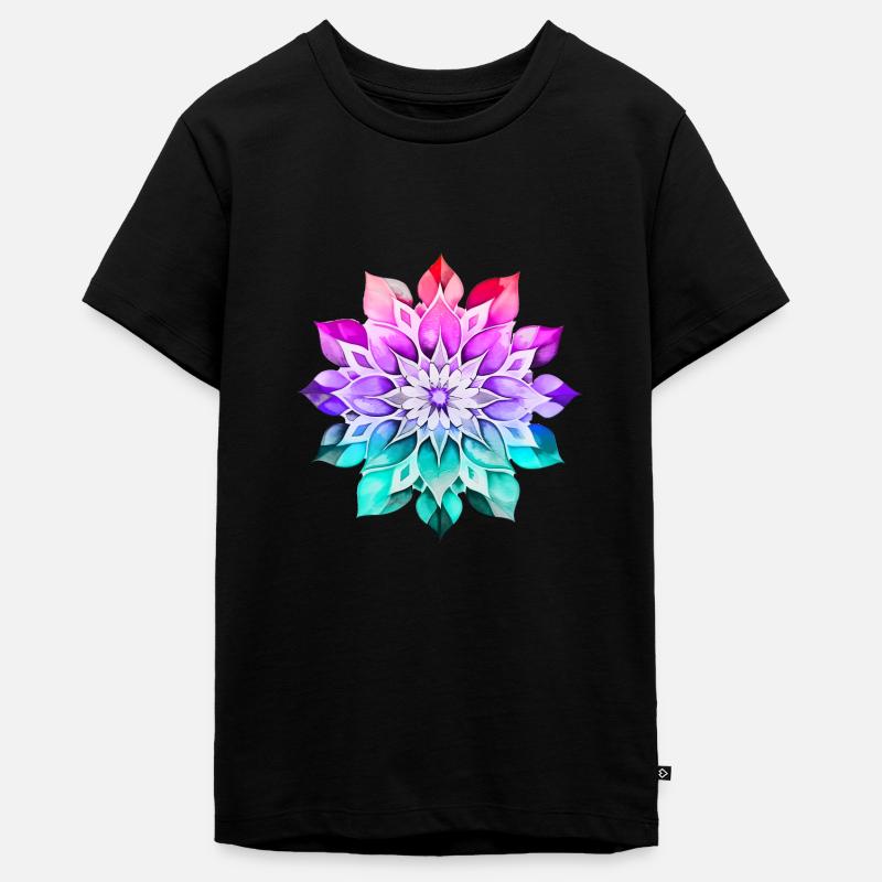 Hippie soul groovy Heure d’été Bonnes vibrations 70s 80s - T-shirt Premium bio Ado - noir