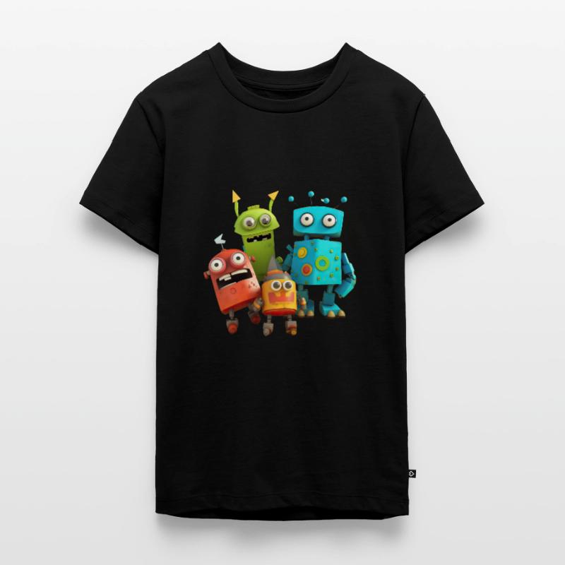 Robo Buddies: Fun-Filled Adventures Teenager Premium Organic T-Shirt