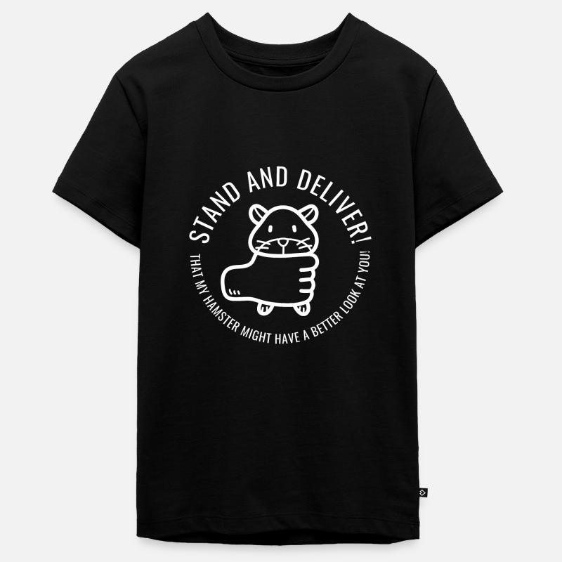 Lève-toi et délivre ça mon hamster... - T-shirt Premium bio Ado - noir