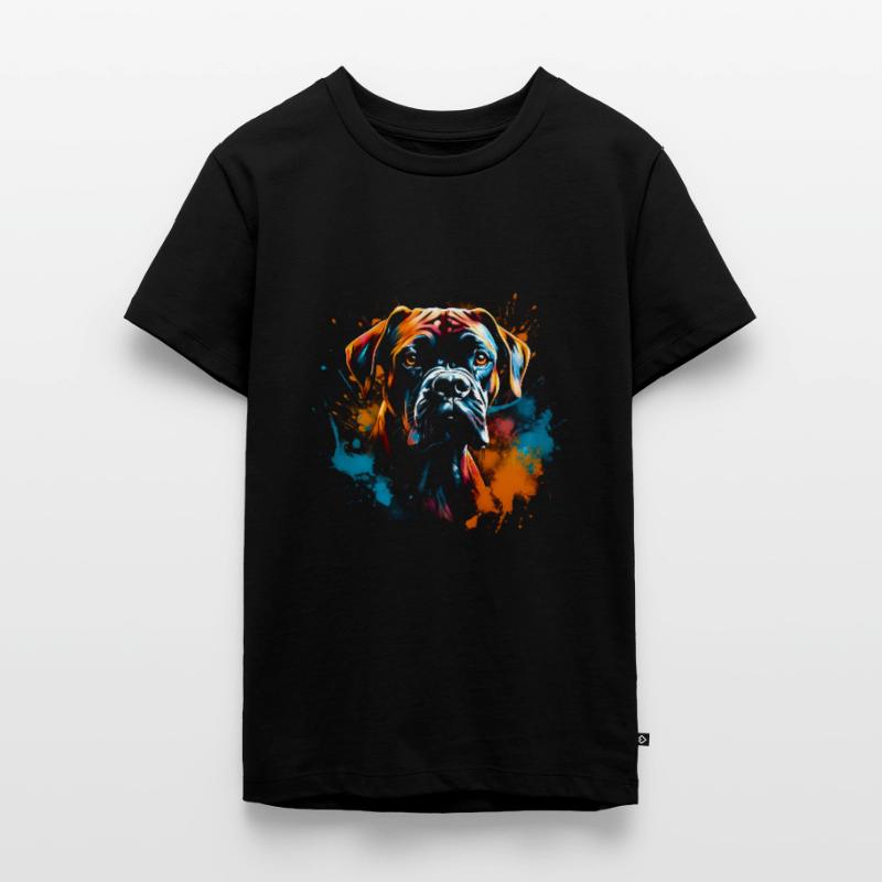 Boxer Bunte Farben Teenager Premium Bio T-Shirt