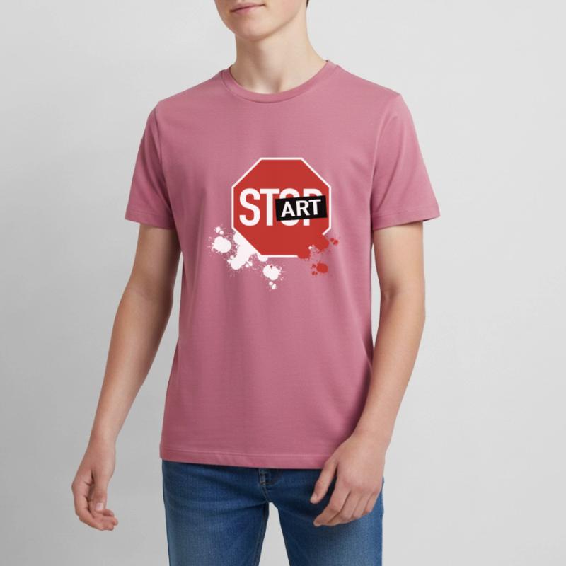 Stop devient start T-shirt Premium bio Ado