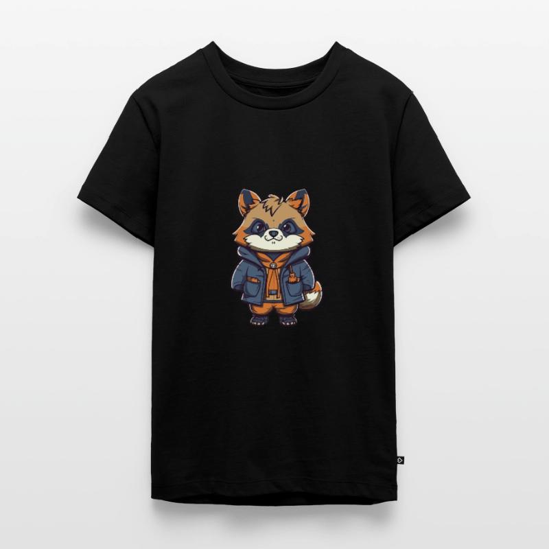 Waschbär - Kawaii Style Teenager Premium Bio T-Shirt