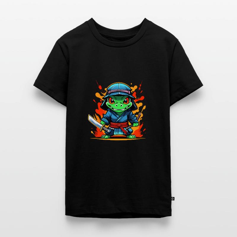 Ninja-Aligator #2 Teenager Premium Bio T-Shirt