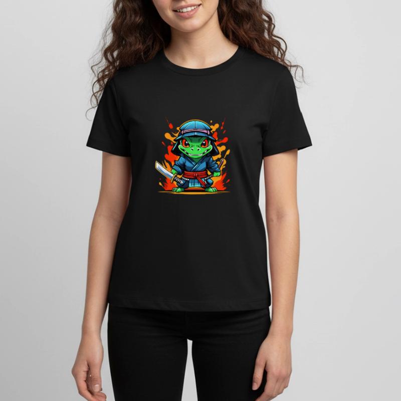 Ninja-Aligator #2 Teenager Premium Bio T-Shirt