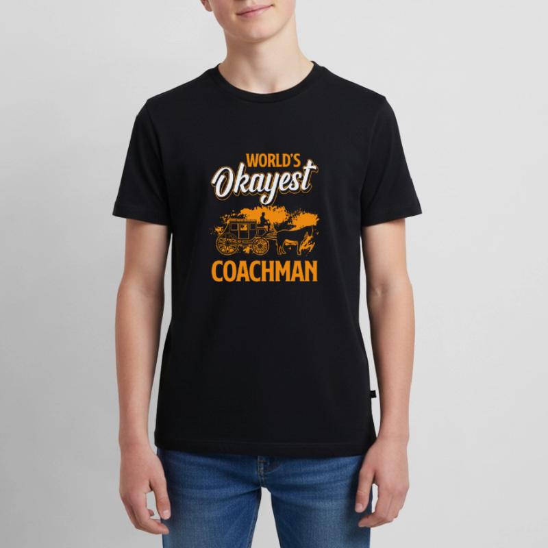 Travail de charretier de calèche T-shirt Premium bio Ado