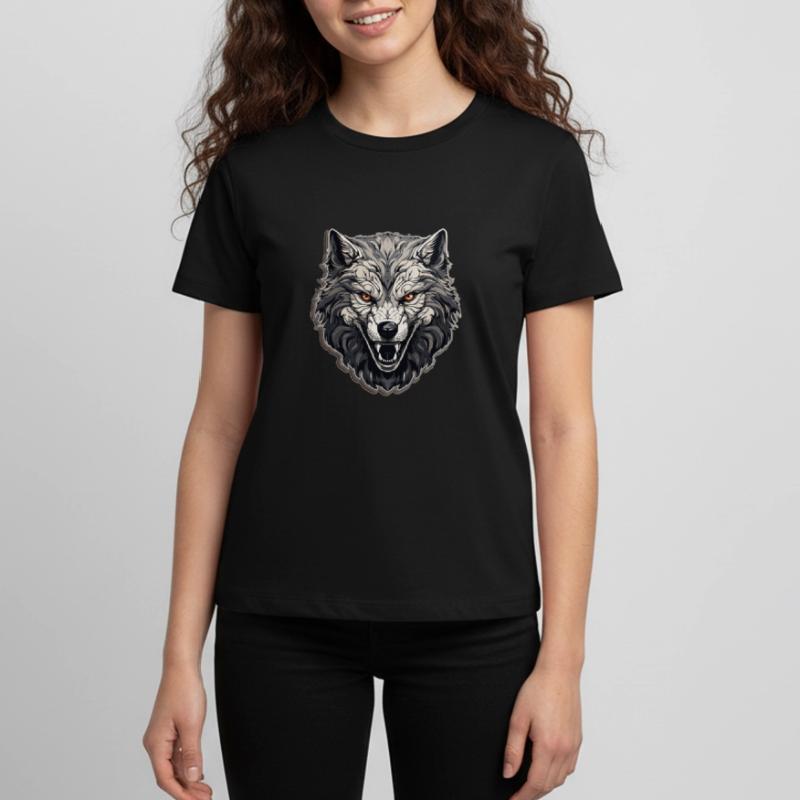 Wolf - Illustration Teenager Premium Bio T-Shirt