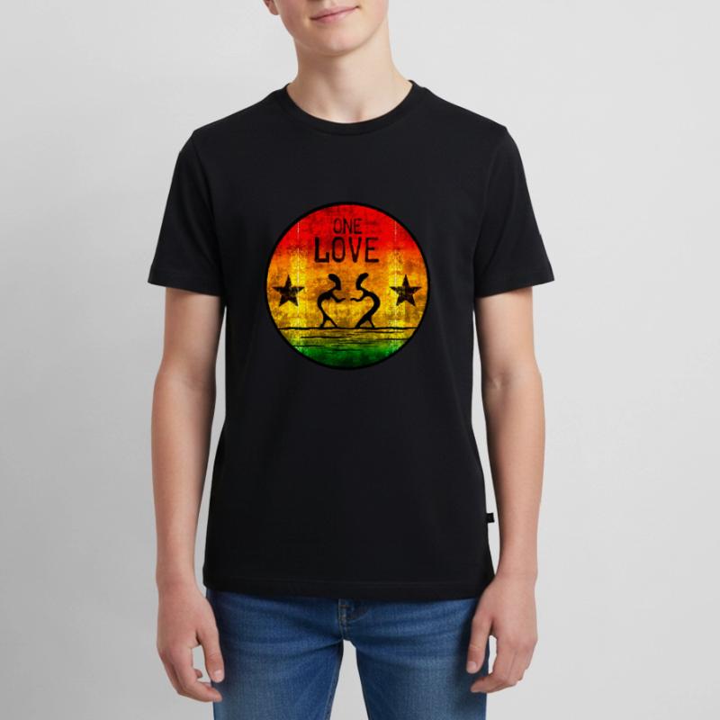 one love reggae 2 Teenager Premium Bio T-Shirt