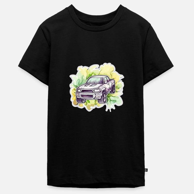 Voiture - Illustration - T-shirt Premium bio Ado - noir