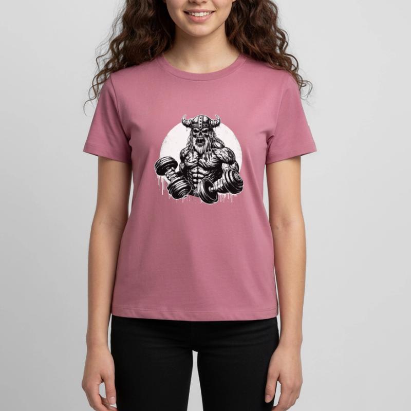 Zombie Wikinger Gym Training Teenager Premium Bio T-Shirt