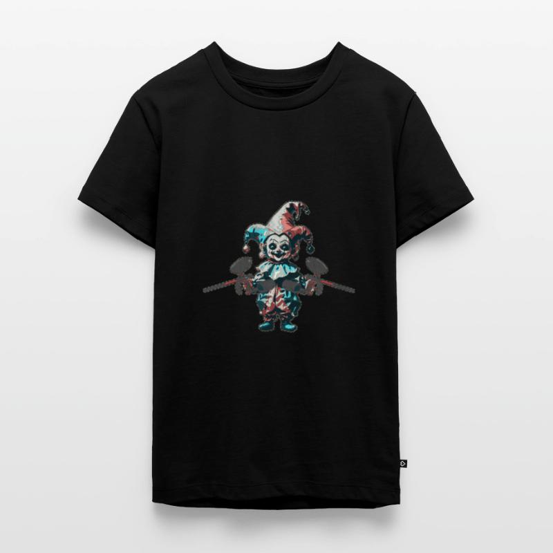 Embroydyred Paintball Horror Narr Print Teenager Premium Bio T-Shirt