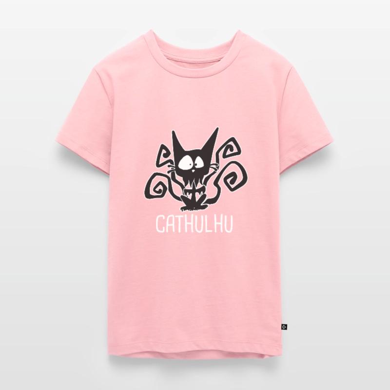 CATHULHU Funny Role Playing Cat RPG Teenager Premium Organic T-Shirt