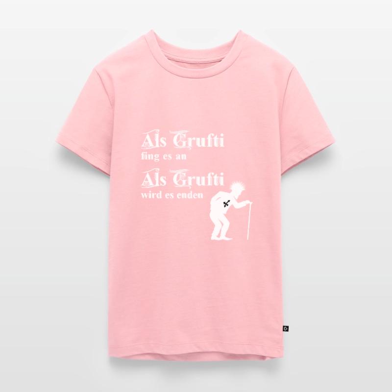 Als Grufti fing es an - Als Grufti wird es enden Teenager Premium Bio T-Shirt