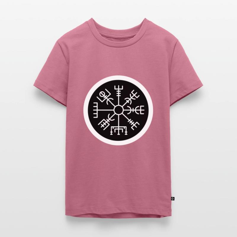 Wikinger Kompass schwarz Teenager Premium Bio T-Shirt