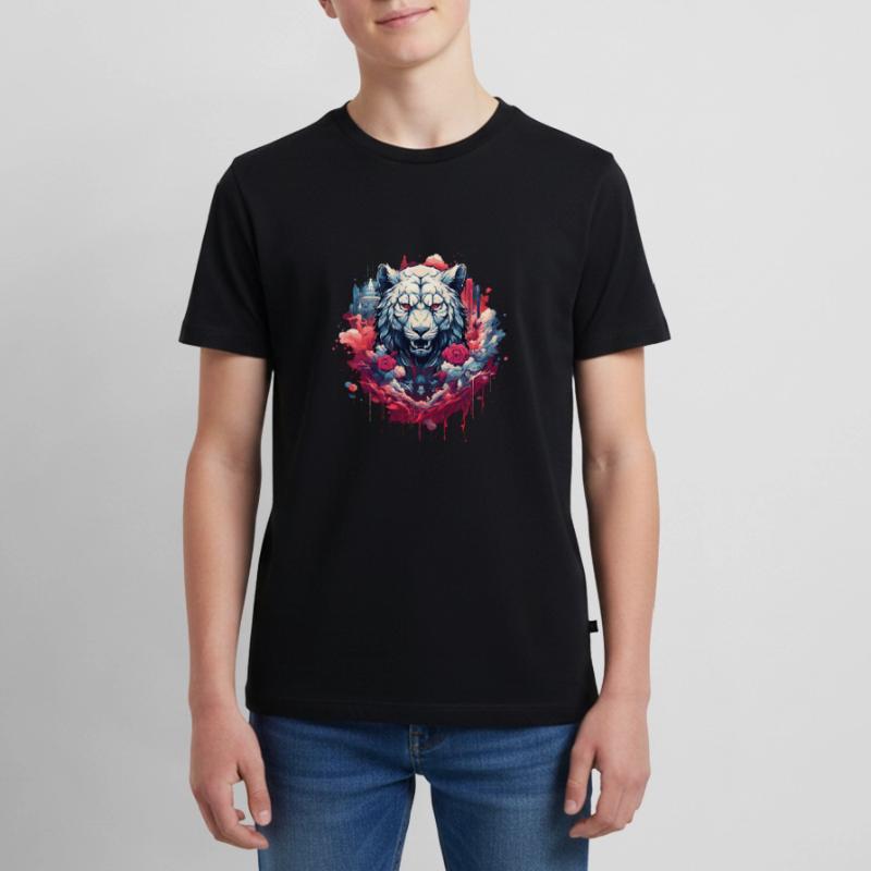 Rosentiger im Himmel Teenager Premium Bio T-Shirt