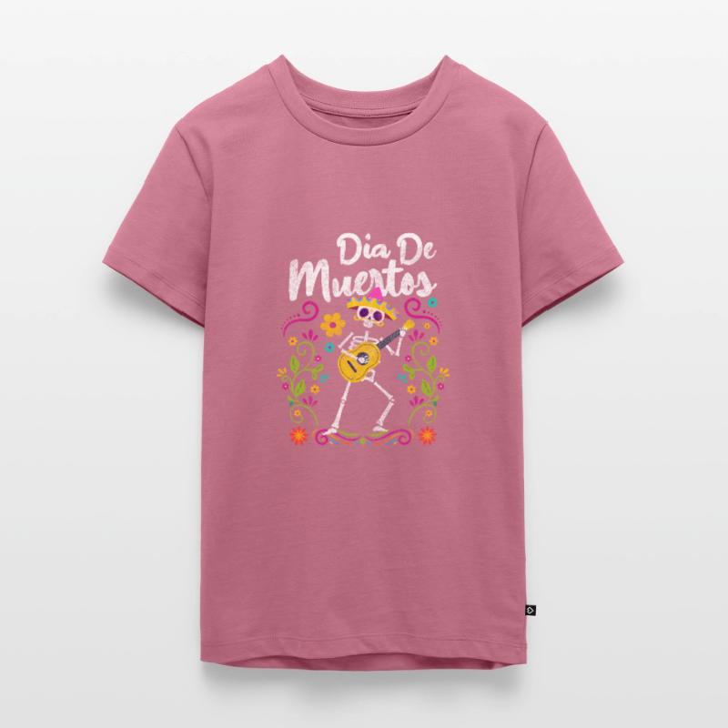 Mexico Feast Bone Commemoration Teenager Premium Organic T-Shirt