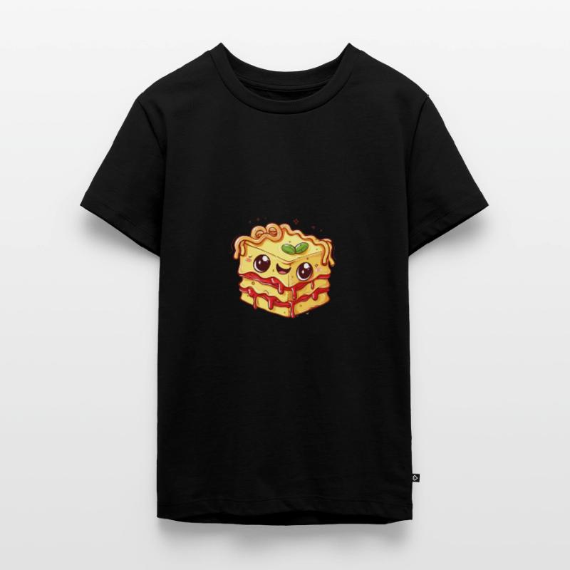 Lasagna with face Teenager Premium Organic T-Shirt