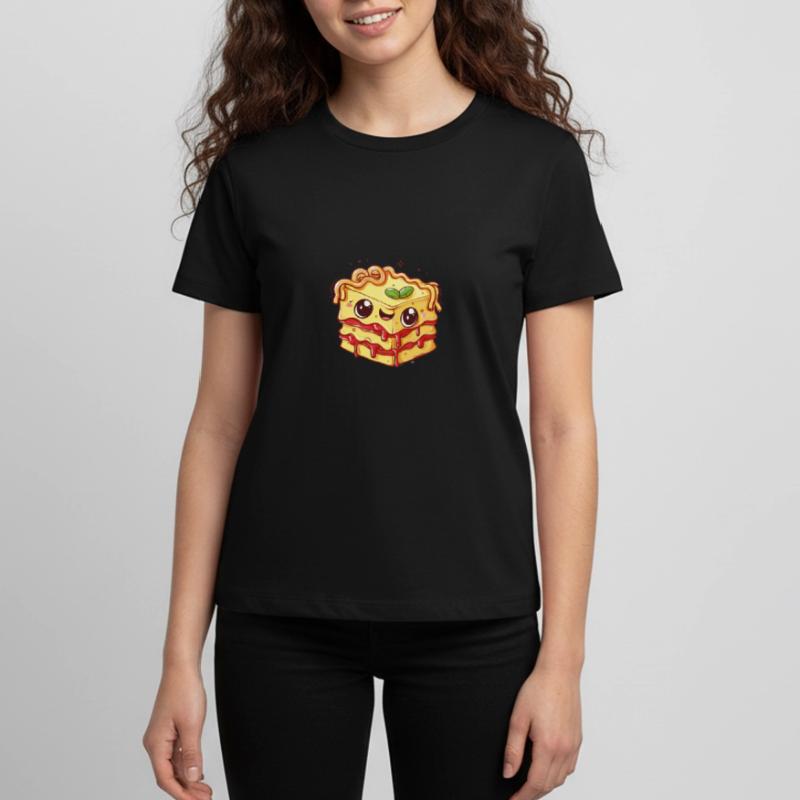 Lasagna with face Teenager Premium Organic T-Shirt