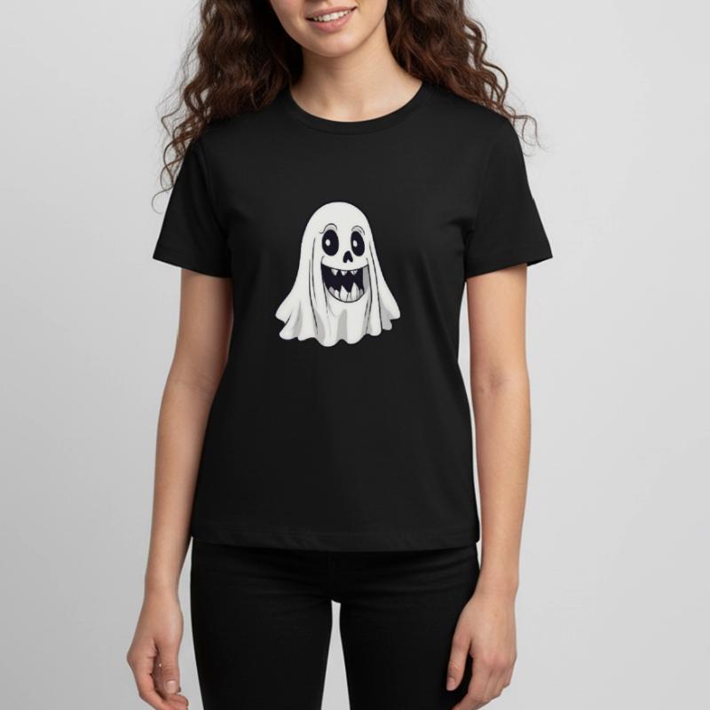 Halloween Geist Teenager Premium Bio T-Shirt