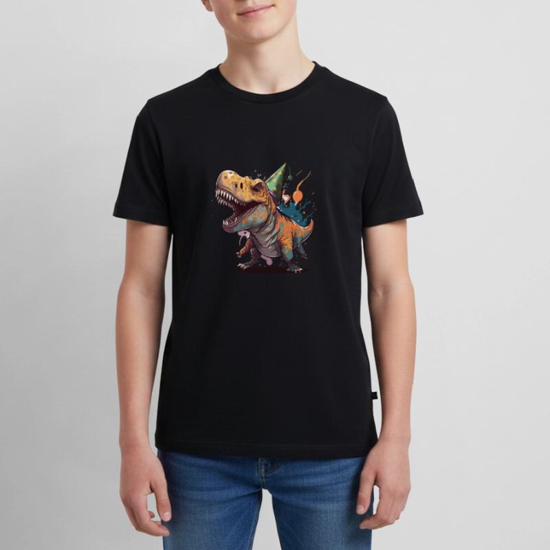 Birthday Roar: Ein skurriles Cartoon-Design Teenager Premium Bio T-Shirt