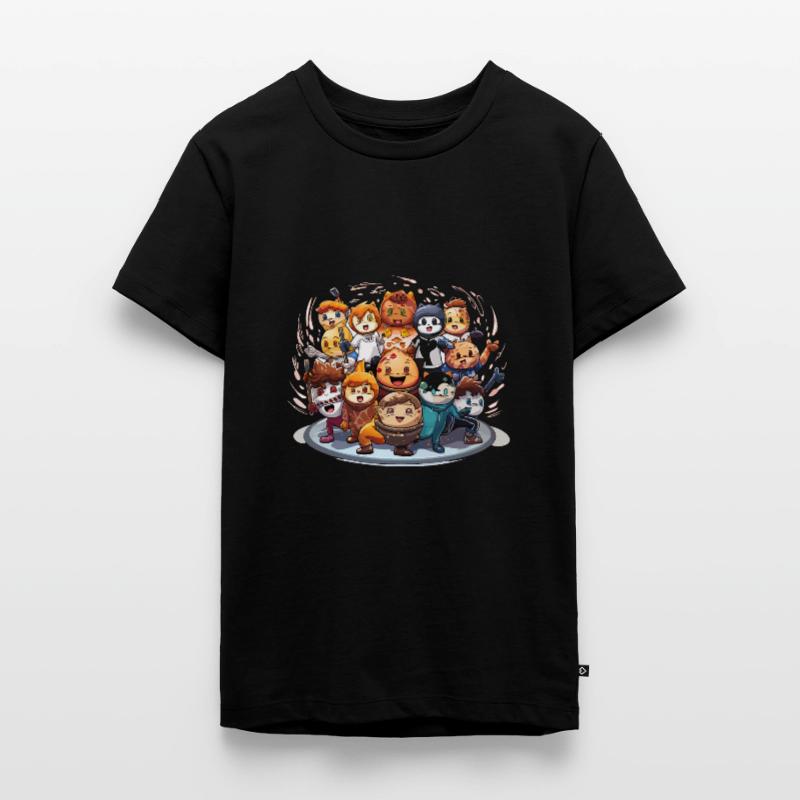 Der verrückte Winterspaß Teenager Premium Bio T-Shirt