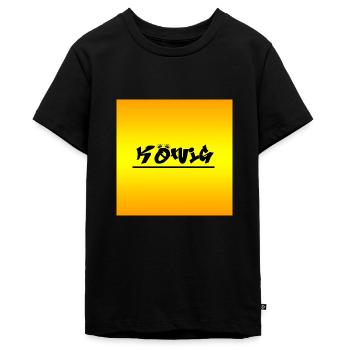 King - Teenager Premium Organic T-Shirt - black - Front - AI Model Teenager Male light (155cm)