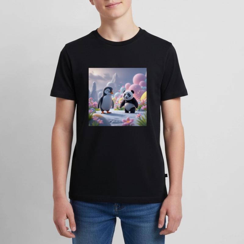 BEAR AND THE PENGUIN Teenager Premium Organic T-Shirt