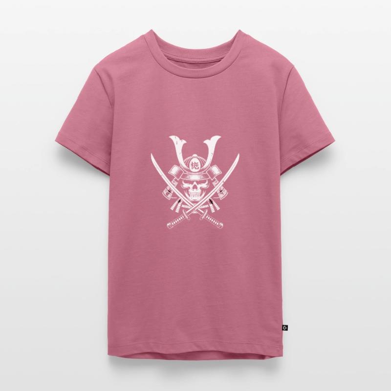 Japanischer Samurai-Krieger Teenager Premium Bio T-Shirt