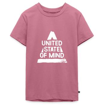 United State Of Mind - Teenager Premium Organic T-Shirt - mauve - Front - AI Model Teenager Male light (155cm)