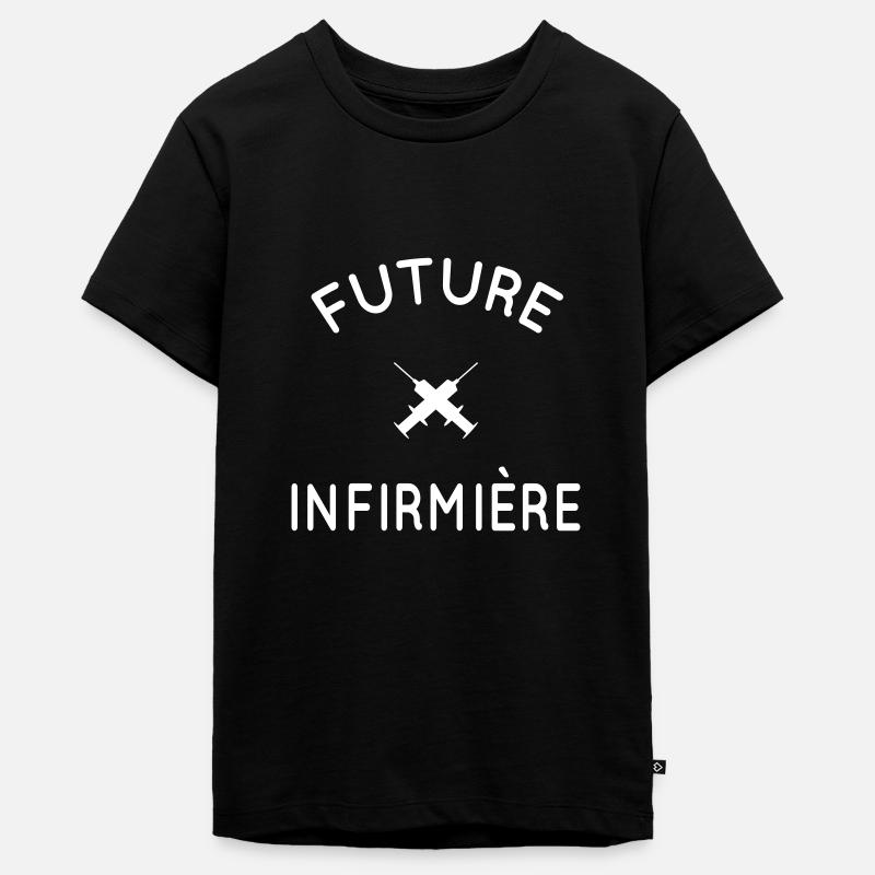 Future infirmière - Idée cadeau - T-shirt Premium bio Ado - noir