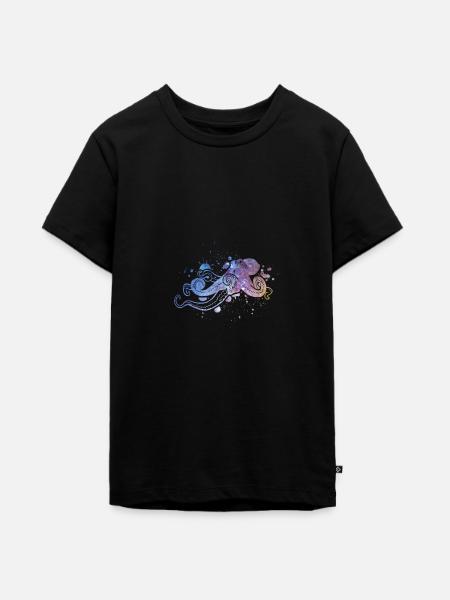 Octopus - Teenager Premium Bio T-Shirt - Schwarz