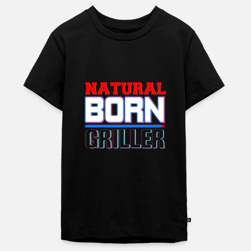 BBQ - T-shirt Premium bio Ado - noir