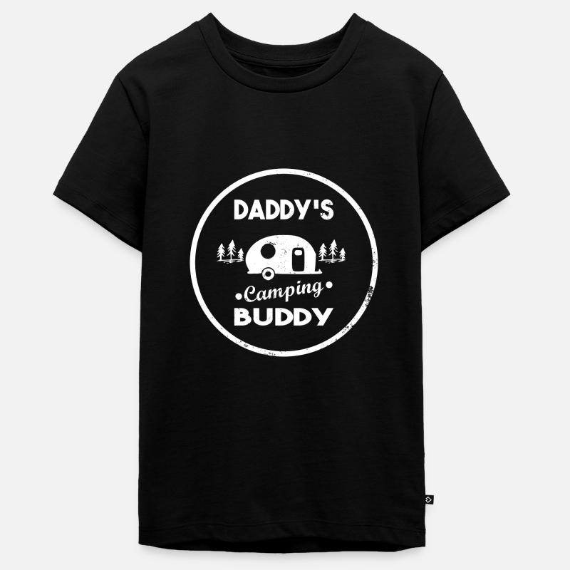 Camping copains Daddy’s Camping Buddy - T-shirt Premium bio Ado - noir