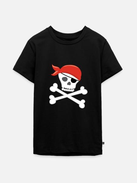 PIRATE - Teenager Premium Bio T-Shirt - Schwarz
